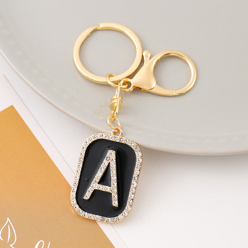 Wholesale Creative 26 English Letters Zinc Alloy Keychain